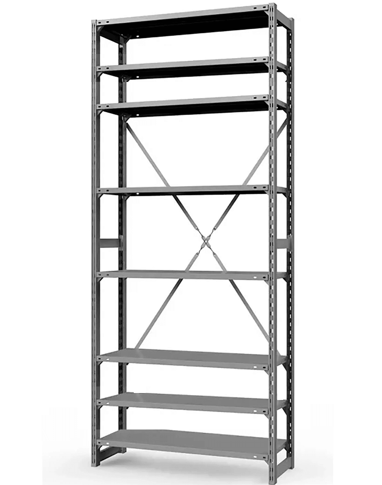 Стеллаж ТСУ 3000x1200x500 8 полок (150 кг, металл) купить в Челябинске