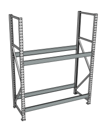 Стеллаж грузовой СГР 3000x1200x1000 2 полки (без настила) Стеллаж грузовой СГР 3000x1200x1000 2 полки (без настила)