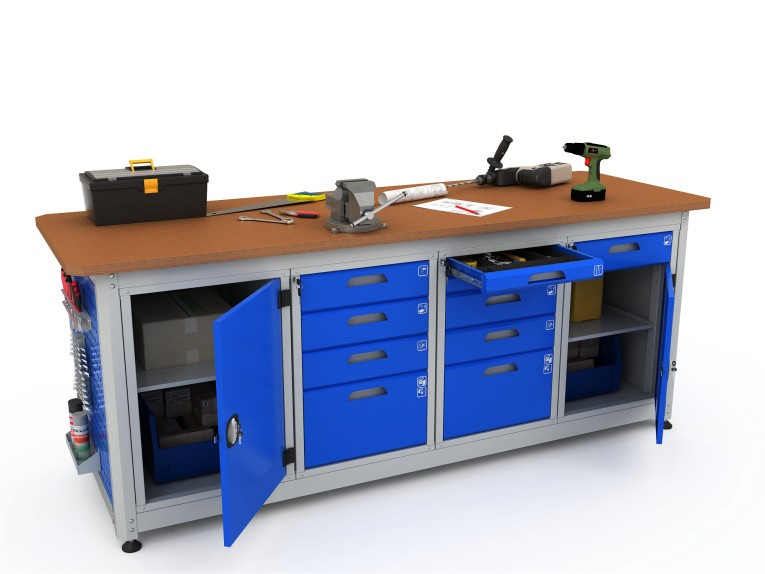 Верстак четырехтумбовый COMBAT 41452.2340 купить в Челябинске