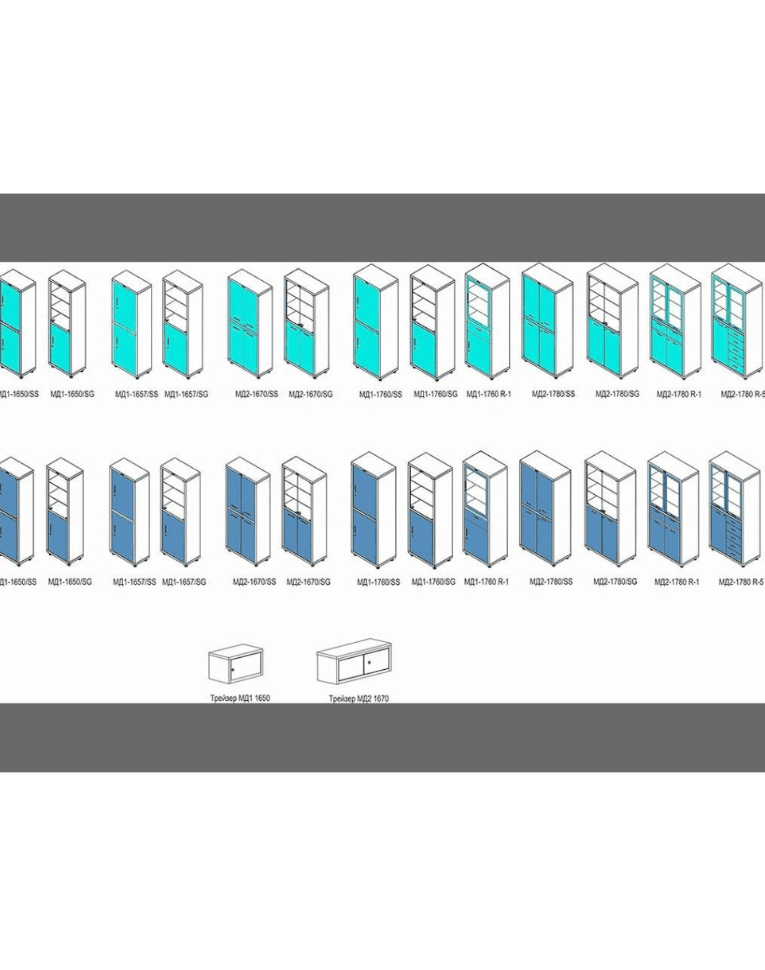 Медицинский шкаф HILFE МД 1 1650/SS купить в Челябинске