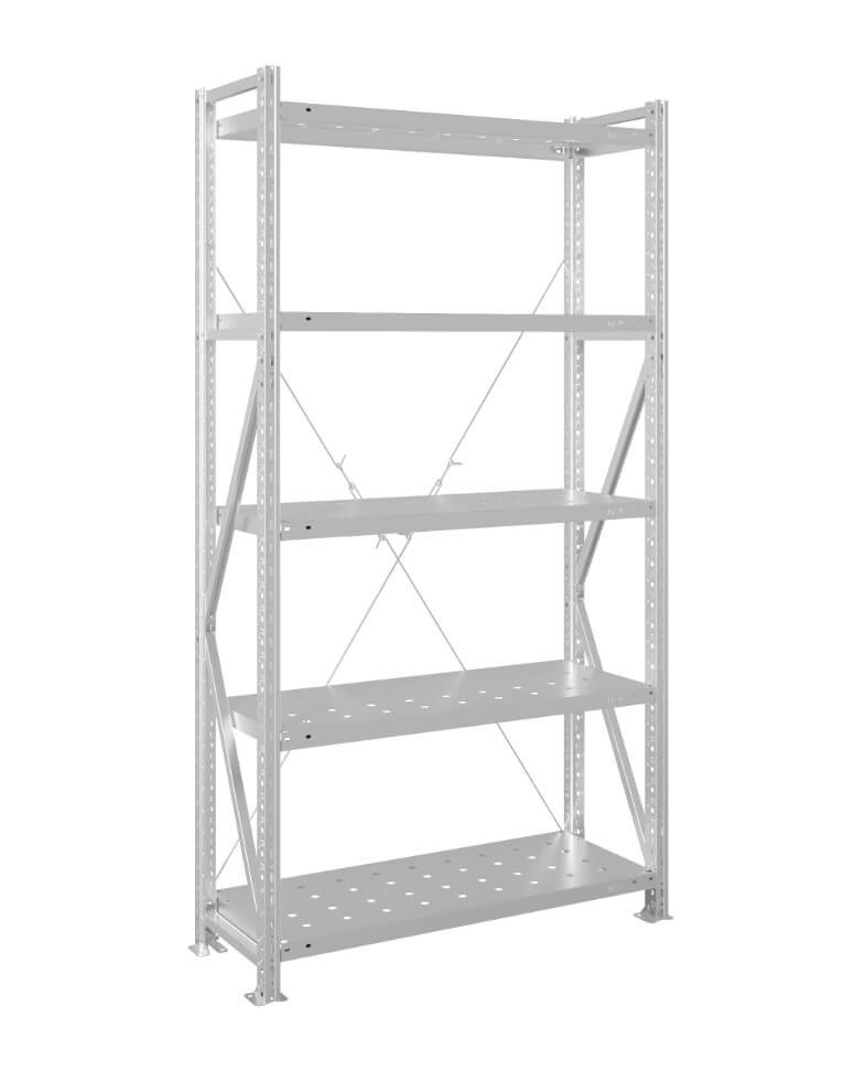 Стеллаж MS U 2500x700x600 5 полок (350 кг, перф) купить в Челябинске