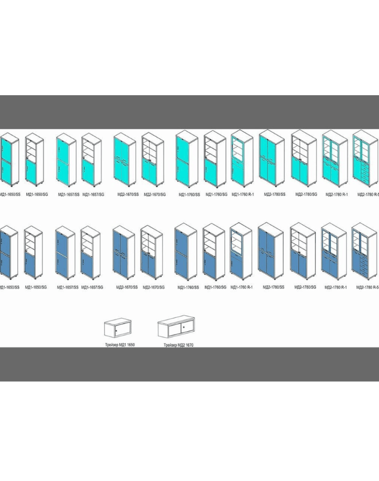 Медицинский шкаф HILFE МД 1 1657/SS купить в Челябинске