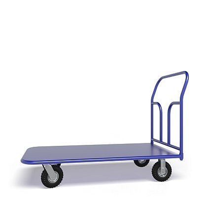 Платформенная тележка ТП 4 (г/п 300 кг, 1200x600 мм, колеса пневматические 270 мм) купить в Челябинске Платформенная тележка ТП 4 (г/п 300 кг, 1200x600 мм, колеса пневматические 270 мм) купить в Челябинске