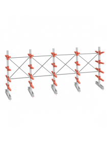 СТ-062 Стеллаж двухсторонний 4 яруса СТ-062 Стеллаж двухсторонний 4 яруса