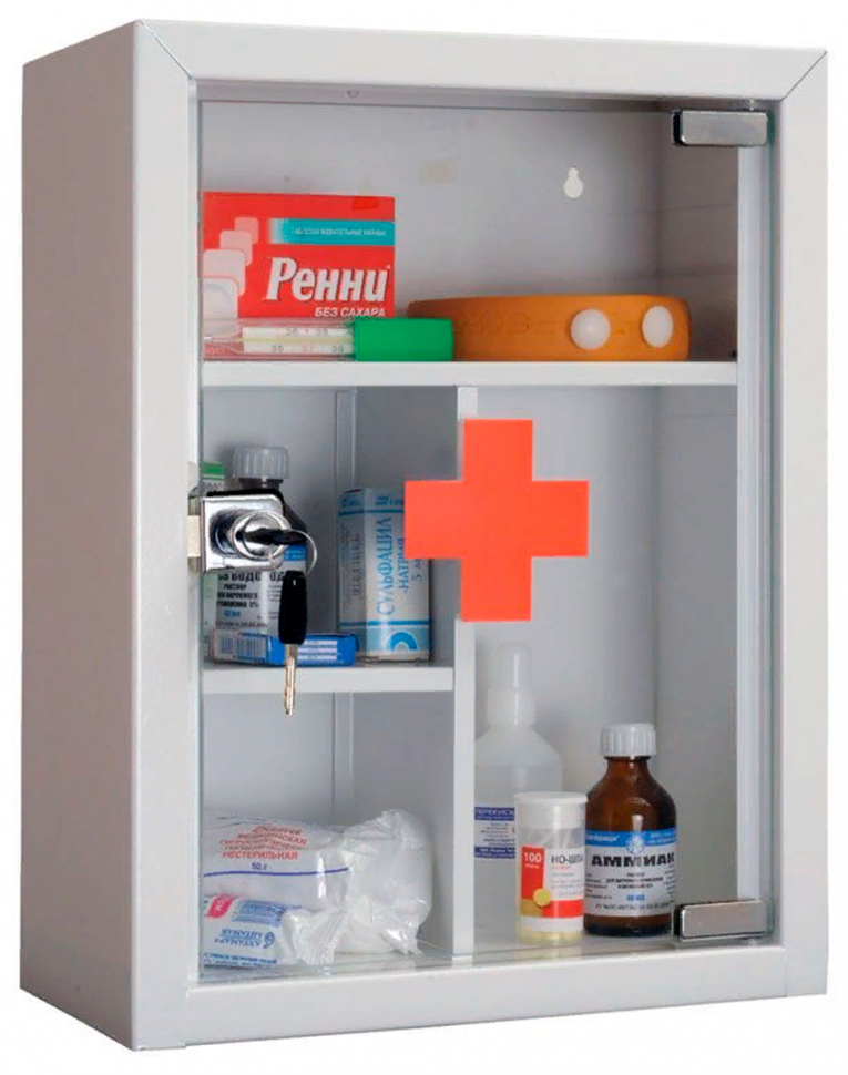 Аптечка металлическая Hilfe AMD-39G