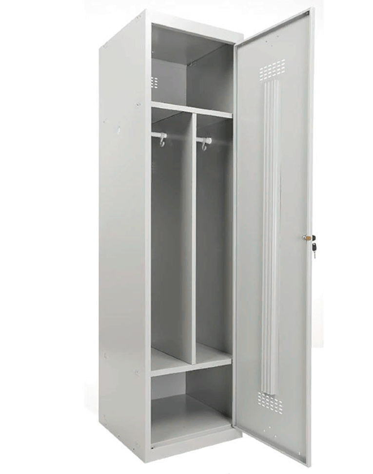 Шкаф для раздевалок усиленный ML-11-50D базовый модуль купить в Челябинске
