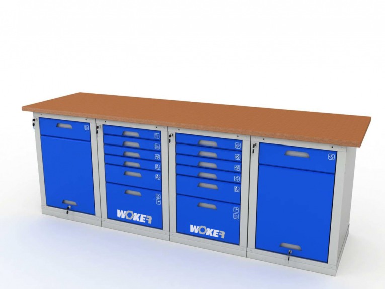 Верстак четырехтумбовый WOKER PRO 42662.2400 купить в Челябинске