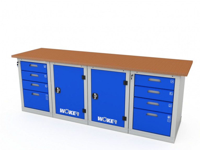 Верстак четырехтумбовый WOKER PRO 44114.2400 купить в Челябинске