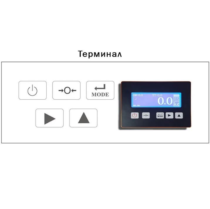 Гидравлическая рохля с весами CBY-II 2500 PDP (г/п 2500 кг, вилы 1150x550 мм) NIULI купить в Челябинске