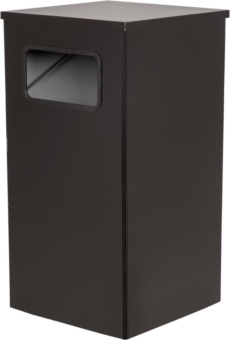 Урна 80 литров Квадро-19 черный купить в Челябинске