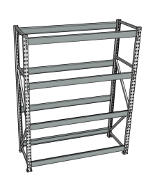 Стеллаж грузовой СГР 2000x1800x1000 4 полки (без настила) Стеллаж грузовой СГР 2000x1800x1000 4 полки (без настила)