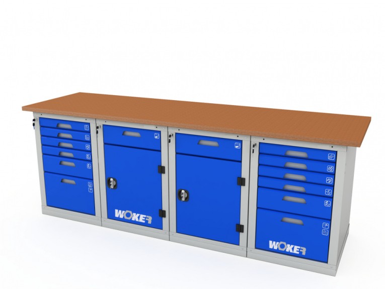 Верстак четырехтумбовый WOKER PRO 46226.2400 купить в Челябинске