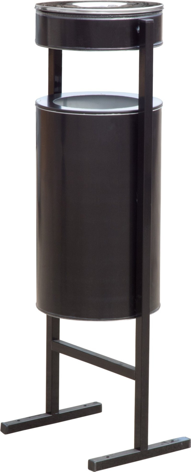 Урна уличная с пепельницей 36 литров черный купить в Челябинске