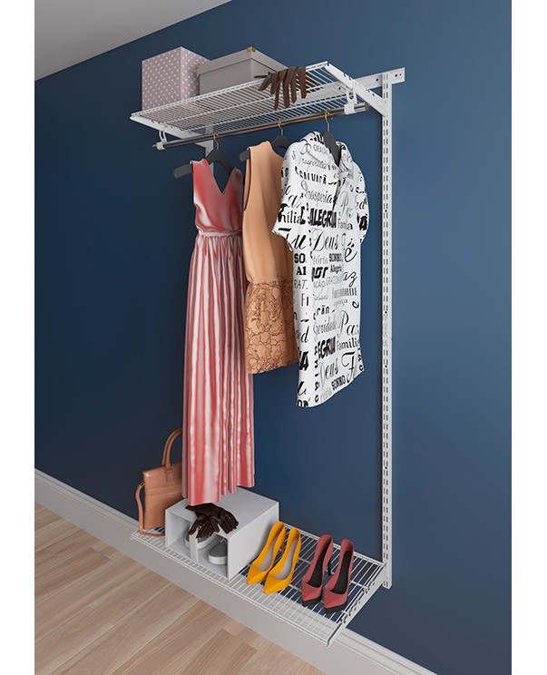 Гардеробная система Практик Home Basic G90 белая купить в Челябинске Гардеробная система Практик Home Basic G90 белая купить в Челябинске