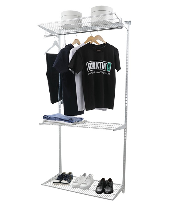 Гардеробная система Практик Home Basic G90 белая купить в Челябинске Гардеробная система Практик Home Basic G90 белая купить в Челябинске