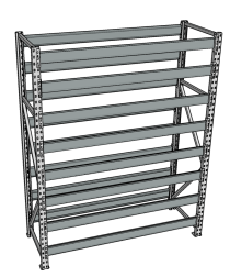 Стеллаж грузовой СГР 2000x2100x800 8 полок (без настила) Стеллаж грузовой СГР 2000x2100x800 8 полок (без настила)