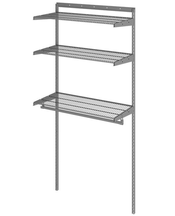 Гардеробная система Практик Home Basic G90 графит купить в Челябинске