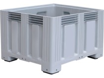 Контейнер 1200х1000х758 сплошной, на ножках серый