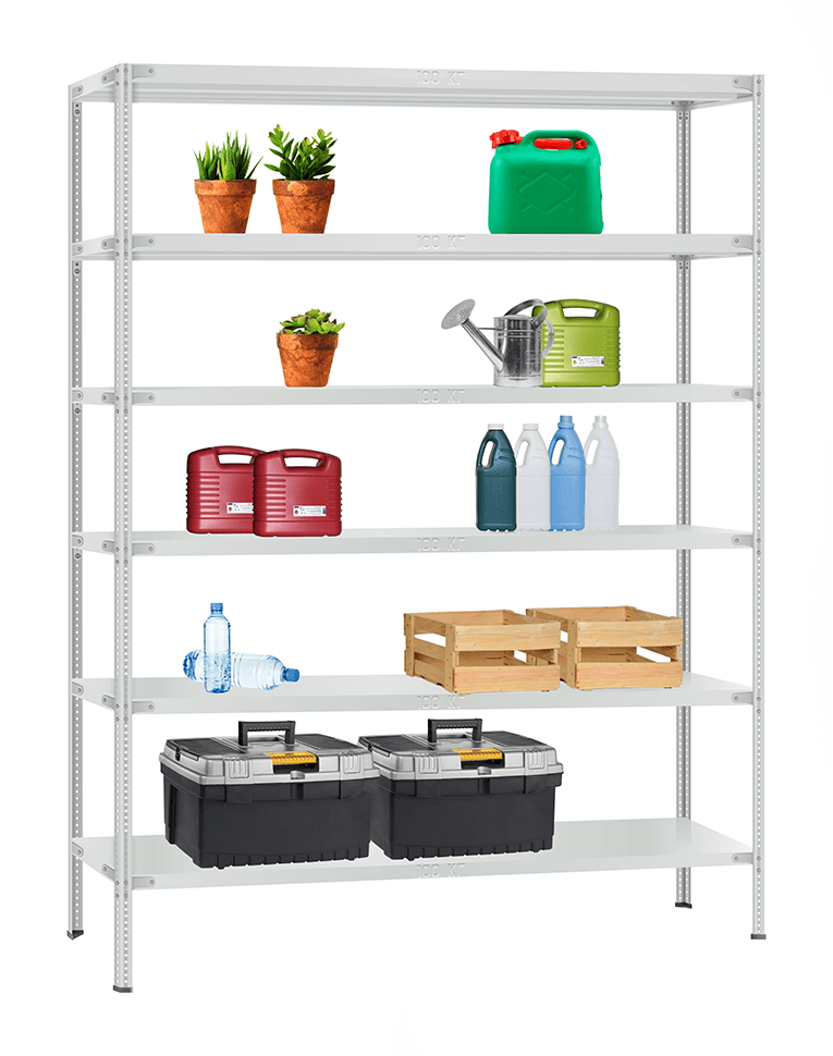 Стеллаж металлический Титан МС-900 2500x1000x400 6 полок купить в Челябинске Стеллаж металлический Титан МС-900 2500x1000x400 6 полок купить в Челябинске