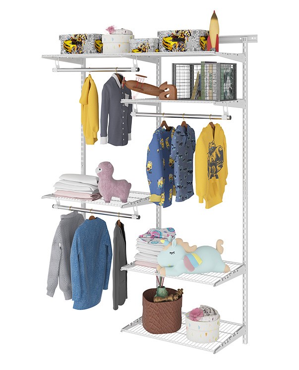 Гардеробная система Практик Home Optima G120 белая купить в Челябинске Гардеробная система Практик Home Optima G120 белая купить в Челябинске