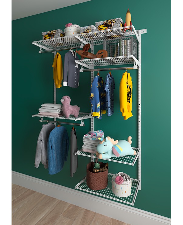 Гардеробная система Практик Home Optima G120 белая купить в Челябинске Гардеробная система Практик Home Optima G120 белая купить в Челябинске