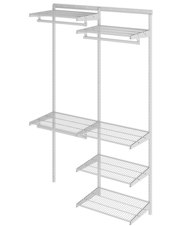 Гардеробная система Практик Home Optima G120 белая купить в Челябинске Гардеробная система Практик Home Optima G120 белая купить в Челябинске