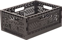 Ящик складной 400х300х170 перфорированный темно-серый