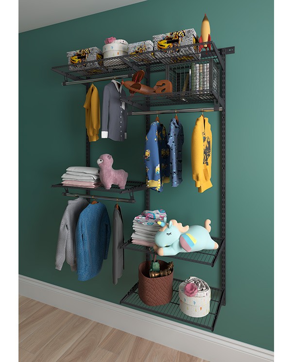 Гардеробная система Практик Home Optima G120 графит купить в Челябинске