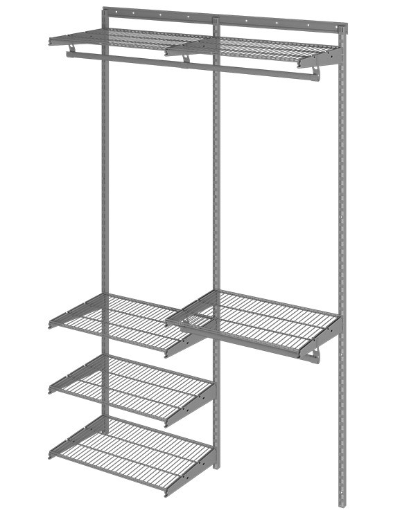 Гардеробная система Практик Home Optima G120 графит купить в Челябинске