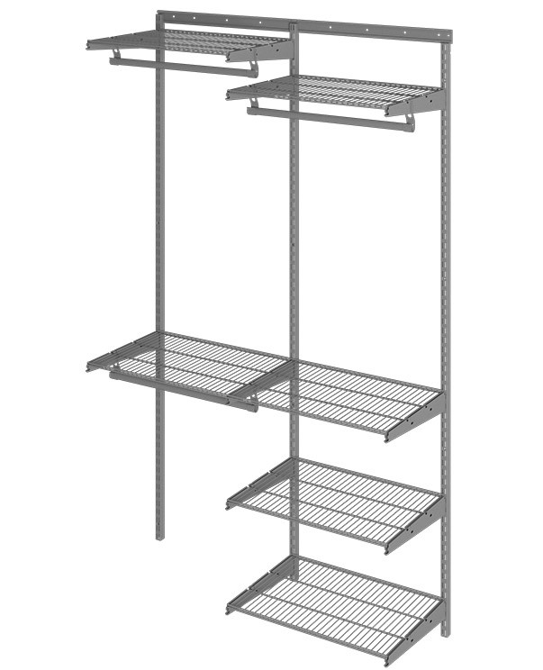 Гардеробная система Практик Home Optima G120 графит купить в Челябинске