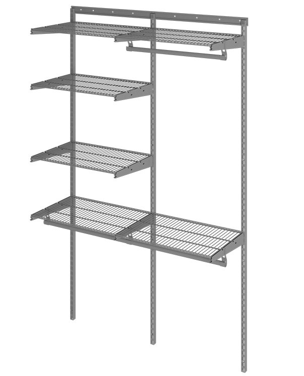 Гардеробная система Практик Home Optima G120 графит купить в Челябинске