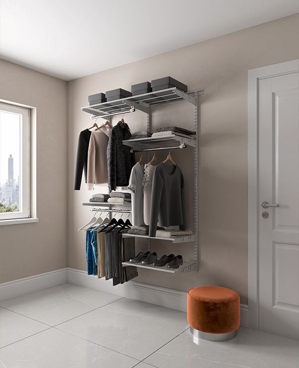 Гардеробная система Практик Home Optima G120 графит купить в Челябинске