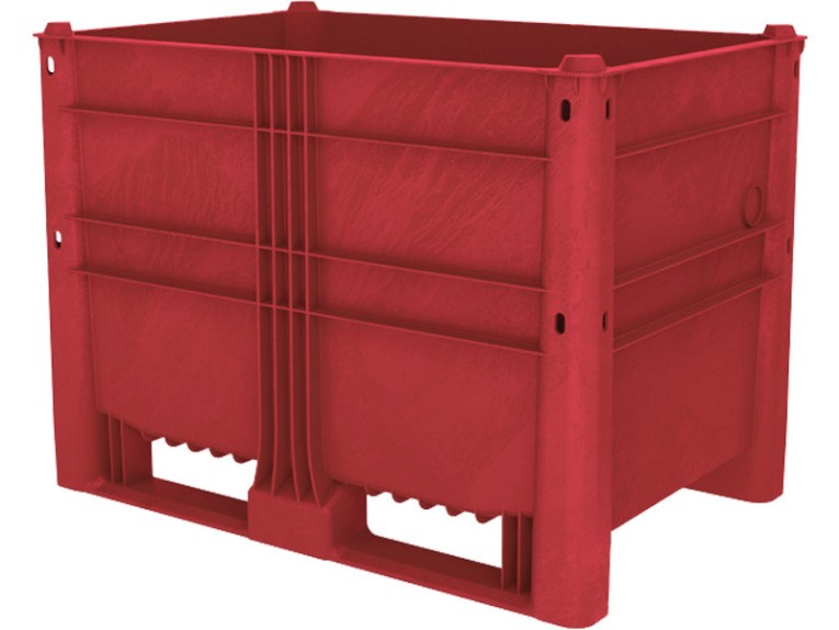 Контейнер пластиковый 1200х800х870 красный, сплошной купить в Челябинске Контейнер пластиковый 1200х800х870 красный, сплошной купить в Челябинске