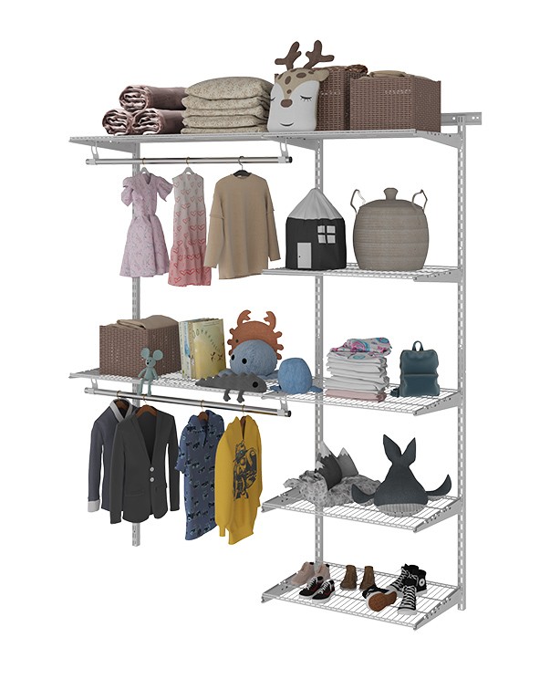 Гардеробная система Практик Home Optima G150 белая купить в Челябинске Гардеробная система Практик Home Optima G150 белая купить в Челябинске