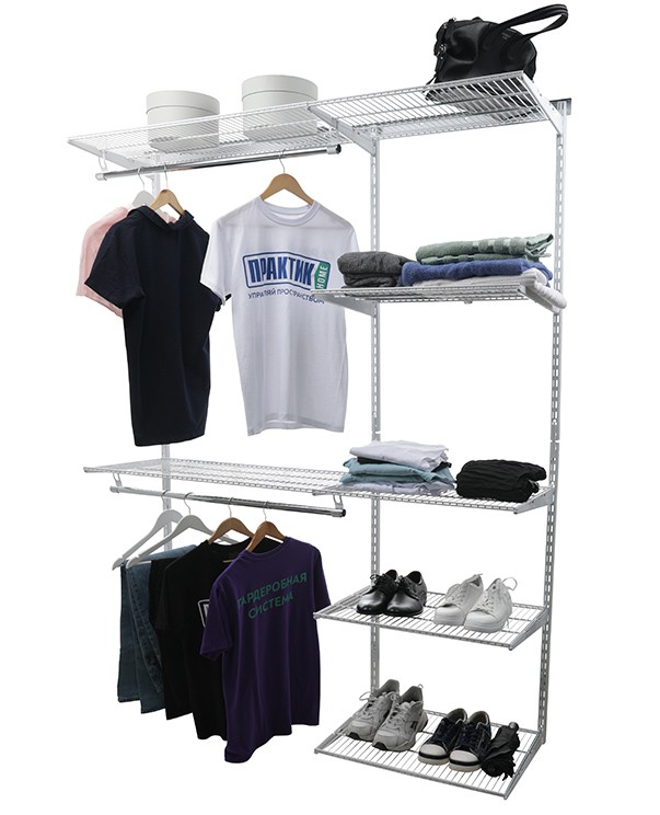 Гардеробная система Практик Home Optima G150 белая купить в Челябинске Гардеробная система Практик Home Optima G150 белая купить в Челябинске