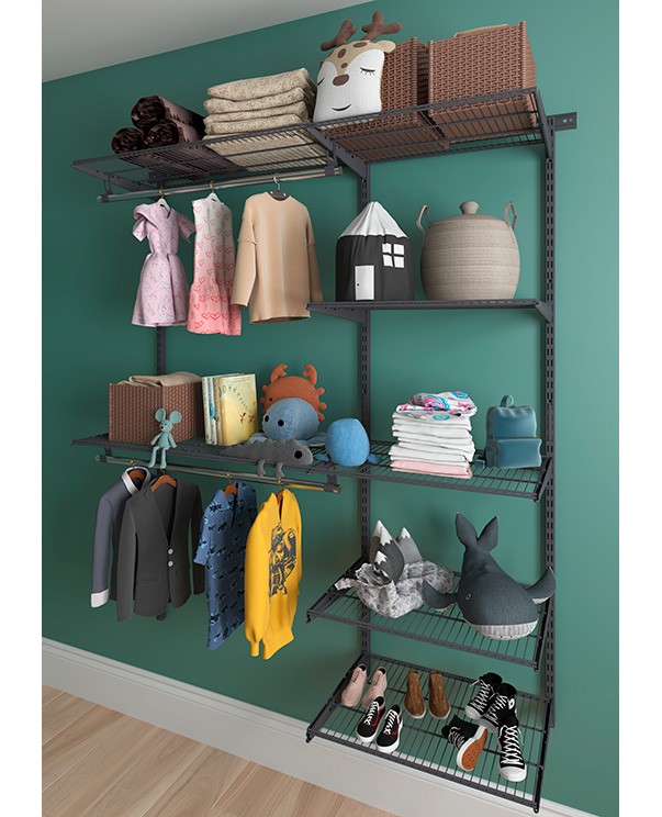 Гардеробная система Практик Home Optima G150 графит купить в Челябинске Гардеробная система Практик Home Optima G150 графит купить в Челябинске