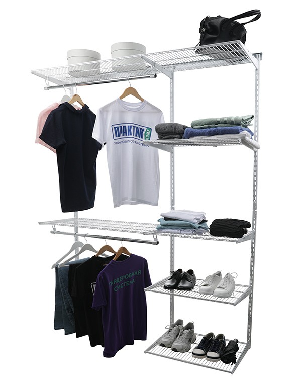 Гардеробная система Практик Home Optima G180 белая купить в Челябинске Гардеробная система Практик Home Optima G180 белая купить в Челябинске