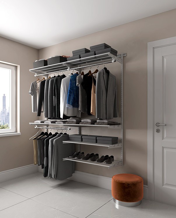 Гардеробная система Практик Home Optima G180 белая купить в Челябинске Гардеробная система Практик Home Optima G180 белая купить в Челябинске