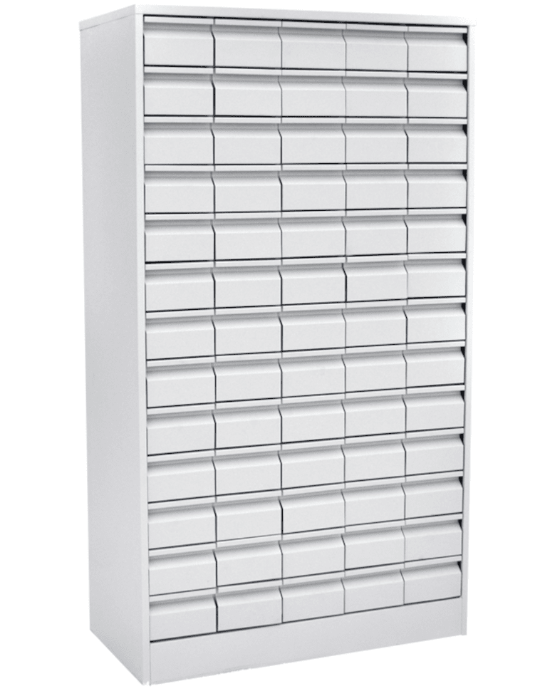 Шкаф картотечный для библиотечных карточек (65 ящиков) купить в Челябинске