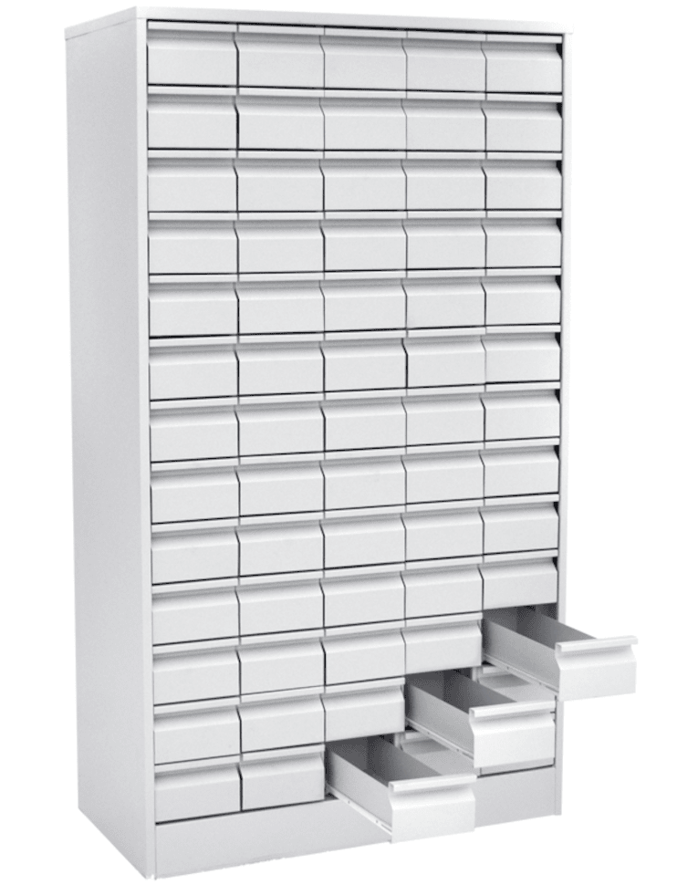 Шкаф картотечный для библиотечных карточек (65 ящиков) купить в Челябинске