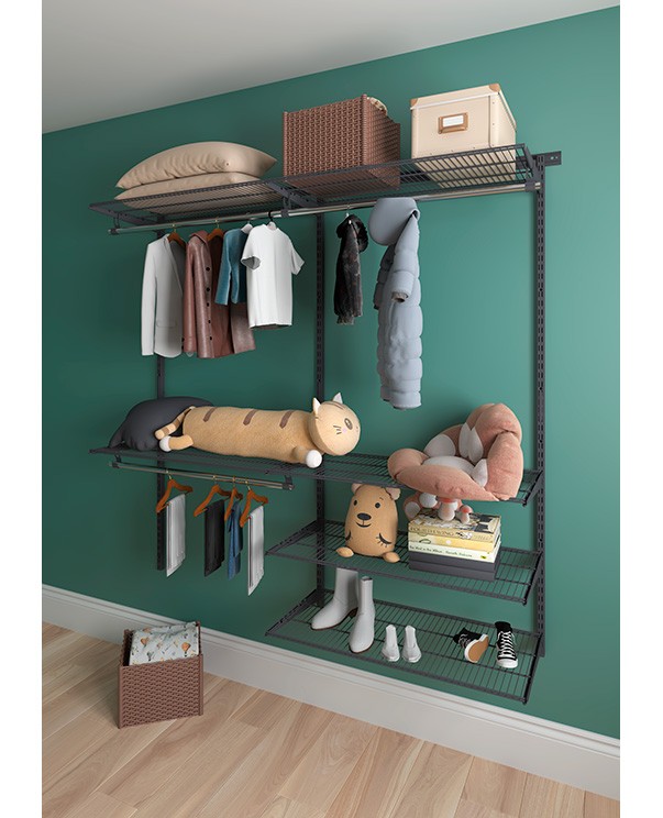 Гардеробная система Практик Home Optima G180 графит купить в Челябинске