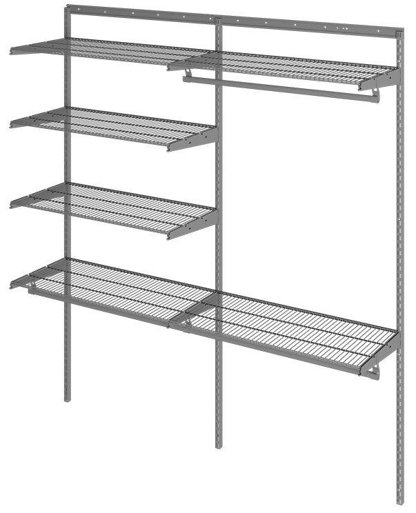 Гардеробная система Практик Home Optima G180 графит купить в Челябинске