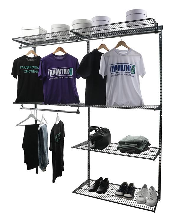 Гардеробная система Практик Home Optima G180 графит купить в Челябинске