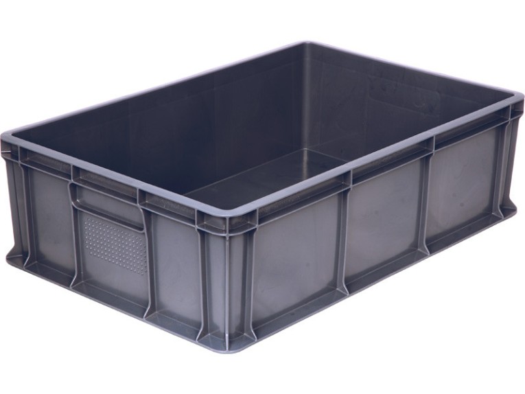 Ящик 600х400х180 мм сплошной без ручек серый купить в Челябинске Ящик 600х400х180 мм сплошной без ручек серый купить в Челябинске