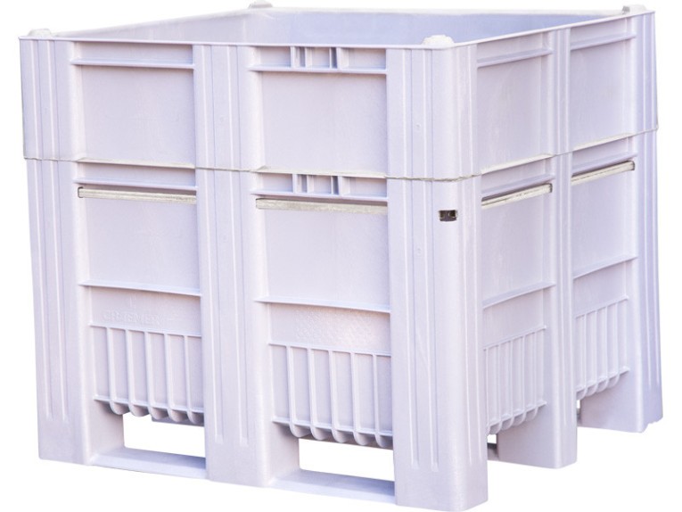 BoxPallet 1200x1000x1035 мм сплошной на полозьях серый купить в Челябинске BoxPallet 1200x1000x1035 мм сплошной на полозьях серый купить в Челябинске