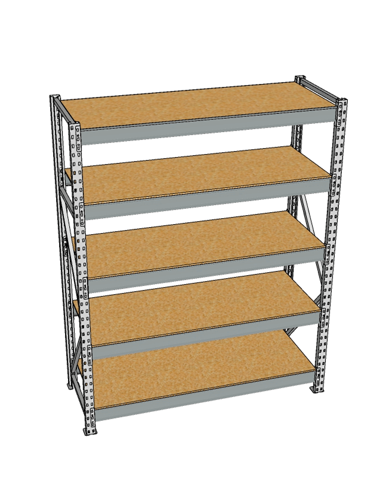 Стеллаж грузовой СГР 3000x1500x500 5 полок (ДСП) купить в Челябинске Стеллаж грузовой СГР 3000x1500x500 5 полок (ДСП) купить в Челябинске