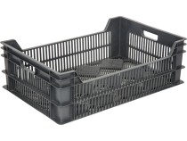 Ящик 600х400х200 перфорированный чёрный