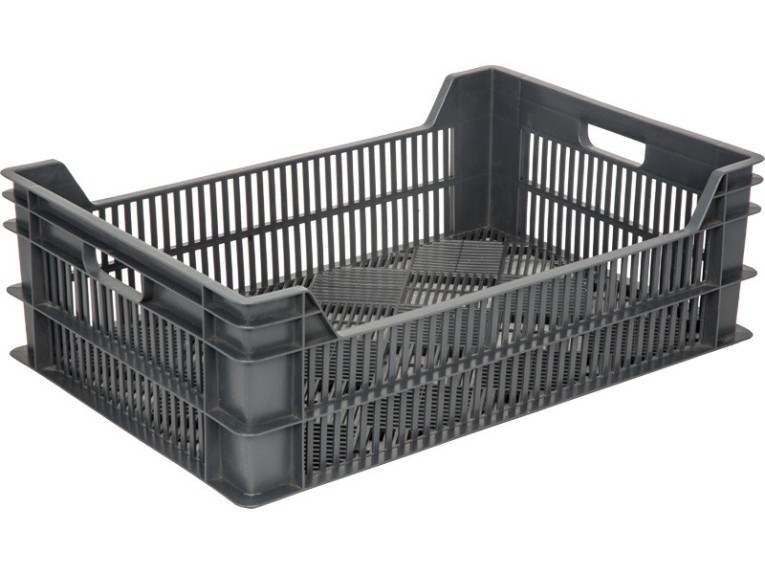 Ящик 600х400х200 перфорированный чёрный купить в Челябинске