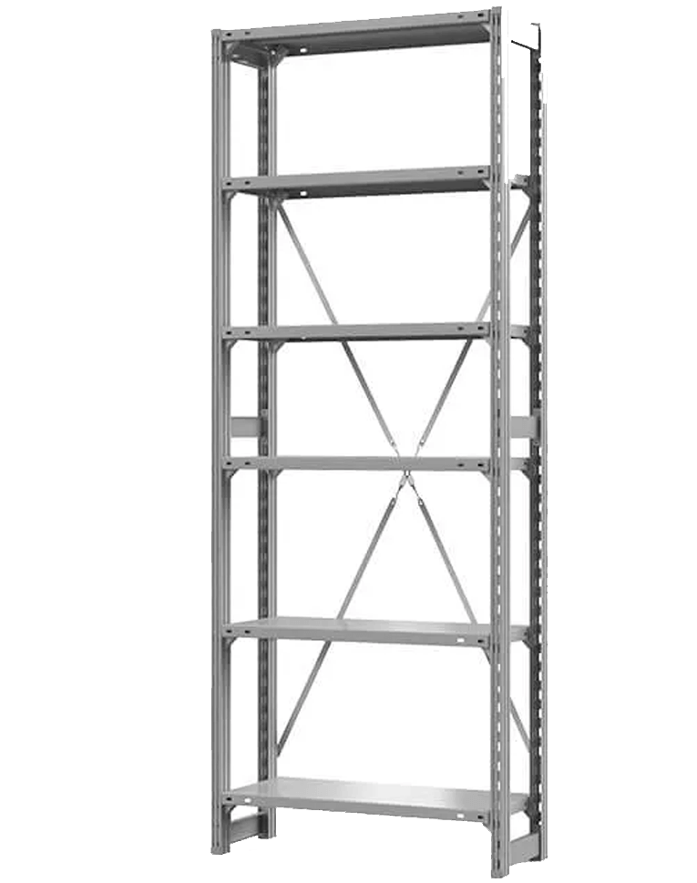 Стеллаж ТСУ 2500x700x400 6 полок (150 кг, металл) купить в Челябинске