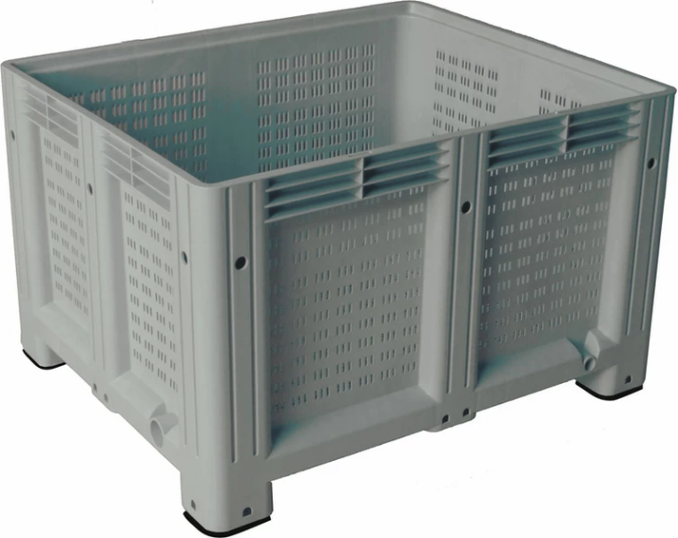 Big Box 1200x1000x580 мм перфорированный на ножках серый купить в Челябинске